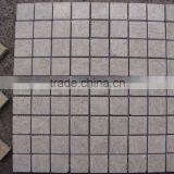 Mosaic, Grey Marble Mosaic Tiles, White Crabapple Marble