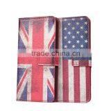 For HTC One Mini M4 Retro Style Flag Flip Leather Cover Case thumbnail-1