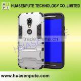 Wholesale 3 In1 Robot Silicon Rubber + Hard Plastic Stand Case for Moto G2 thumbnail-6
