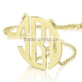 Personalized Monogram Necklace Custom Jewelry Any initial Monogram necklace letter pendant