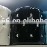 Artificial Diamond Round Ottoman Stool