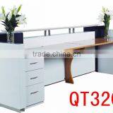 High Quality Standing Reception Desk Desk for 2 People Factory Sell Directly QT3209