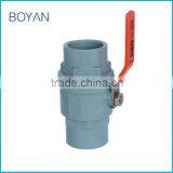China Factory Stainless Stell Handle PVC UPVC 2pc Two Pieces Ball Valve thumbnail-2