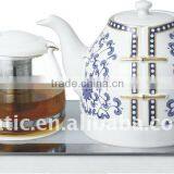 Ceramic Tea Maker CA-ZNBLT36 With Glass Tea Tray