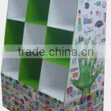 CMYK Printing Cardboard Tableware Display Stand For Retail Store