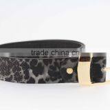 2015 Designer Fashion Women's Leopard Pointed Plain Pierced Belt With Fuax Leather Factory China thumbnail-4