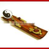 Handcrafted Canoe Shaped Bamboo Incense Burner thumbnail-1