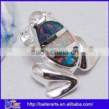 Many Designs !!! 925 Sterling Silver Black Opal Necklaces Big Animal Frog Pendant thumbnail-2