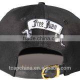 Fashion Hot Sell 100% Cotton 5panel Leather Brim Hip-hop Strapback Cap thumbnail-4