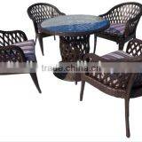 Recommended wicker rattan outdoor table and chairs set outdoor leisure furniture rattan bar chair