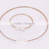 Online Shopping Promotional Prices White Gold Necklace Set Price in Malaysia GJ-080 thumbnail-2