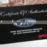 Certificate of Authenticity Rfid Card