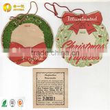 Custom paper hang tags for Christmas gift label