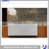 Customized Attractive White Reception Counter