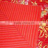 Indian Handmade Printed Kantha Quilt Reversible Queen Bedspread Bed Cover thumbnail-3