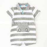 Short Sleeve Baby Cotton Bodysuit Striped Romper Climbing Clothes thumbnail-5