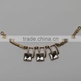 New gold metal jewelry trim Neckline decorate for colthing