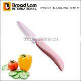 3 Inch Pink Color Blade and Handle Fruit Ceramic Knife Small Knife