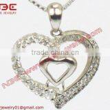 Factory Offer Fashion 925 Silver Couple Pendants thumbnail-1