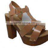Cx342 Women Wooden Heel Sandals thumbnail-5