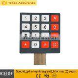 2016 Hot Sales OEM Push Button Membrane Switch Tactile Keyboard