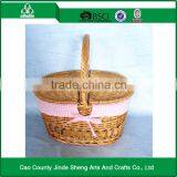 Home Decoration Willow Fabric Willow Basket / Modern Willow Picnic Basket With Good Quality thumbnail-1