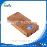 Wooden Portable Qi Wireless Charger Power Bank Wireless Charger 12000ham thumbnail-1