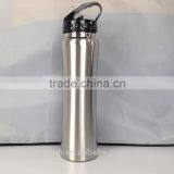Stainless Steel Sports Bottle With Straw/drinking Bottle With Lifting Handle/ Mirror Polished Water Flask thumbnail-1