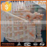 Five Star Hotel Design Natural Stone Baluster Stairs Glass thumbnail-2