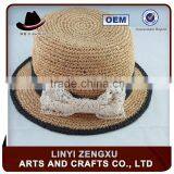 Mytext Straw Knitted Outdoor Beach Boater Straw Hat thumbnail-1
