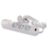 OEM/ODM EU Plug White Extension Power Strip USB Switch Socket With 3 USB Charger thumbnail-2