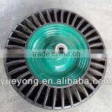 16 Inch Steel Rim Solid Rubber Wheel /rubber Powder Wheel for US Wheelbarrow