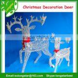Life Size Silver Plated Christmas Deer Statue Ornaments thumbnail-5