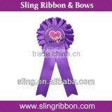 Handmade Round Ribbon Rosette Badge thumbnail-1