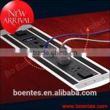 Conference Desktop HDMI Motorized Pop Up Socket With Media Cable Cubby thumbnail-1