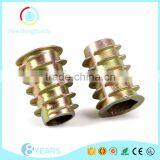 Odm Good Quality Zinc Alloy Colorful Furniture Wood Insert Nut thumbnail-3
