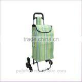 Wholesale Folding Titanium Alloy 6 Wheeled Shopping Cart For Climbing Stair thumbnail-3