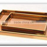 @~@ Silver Bronze Black Dish, Home Party Wedding Office Accessory, Bridesmaid Gift, Gold Brass and Glass Jewelry Display Tray thumbnail-3