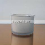 Frosted Pink Glass Jar for Candle thumbnail-4