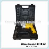 power tools new model 28pcs impact drill hand tool set
