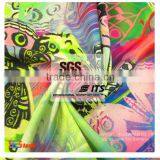 ES1020 6# Custom Design Polyester Satin Chiffon Digital Printed Fabric for Top, Underwear, Dress Fabric