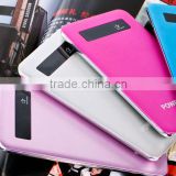 4000mah ultrathin aluminium alloy touch screen portable power bank fit for smartphone