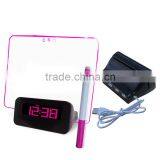 New Invented Magic Kids Alarm Clock LED Writing Board thumbnail-4