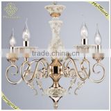 2016 Classic Style Indoor Decorative Metal and Ceramic Pendant Chandelier With French Gold Plated, Candle Lights