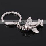 Wholesale 3d Airplane Metak Key Chains Business Gift Metal 3d Airplane Key Rings thumbnail-5