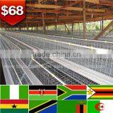 Trade Assurance NO.1 Cheap Price 10 Years Using 160 Birds 4 Floor Chicken Cage thumbnail-1