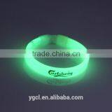 Hot Glow Plastic Promotional Gift Wristband Bracelet With Customizd Logo thumbnail-1