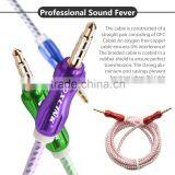 VOXLINK 1m/2m/3m/5m/8m/10m 3.5mm to 3.5mm Aluminium Jack Aux Stereo Audio Cable Male to Male Extension Cable thumbnail-1