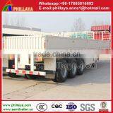 Truck Trailer Type China Manufacture Good Quality Tri Axles Flat Deck Drop Side New Cargo Semi Trailer Price thumbnail-1
