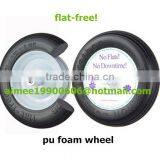 Flat Free pu Tire With Metal Rim thumbnail-1